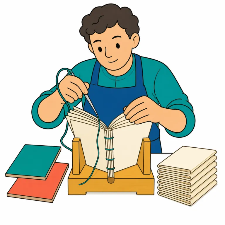 bookmaking（本づくり、製本（技術）；賭け屋業・noun）の覚え方イラスト