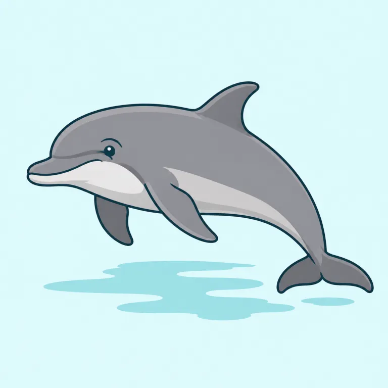 bottlenose（ハンドウイルカ・noun）の覚え方イラスト