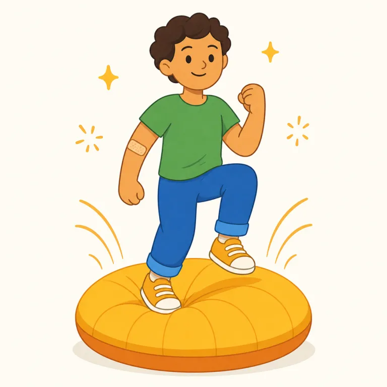 bounce back（立ち直る・句動詞）の覚え方イラスト — この意味の bounce back は、困難や不調で一度落ちた状態から、また元気さ・強さ・成功を取り戻すことを表します