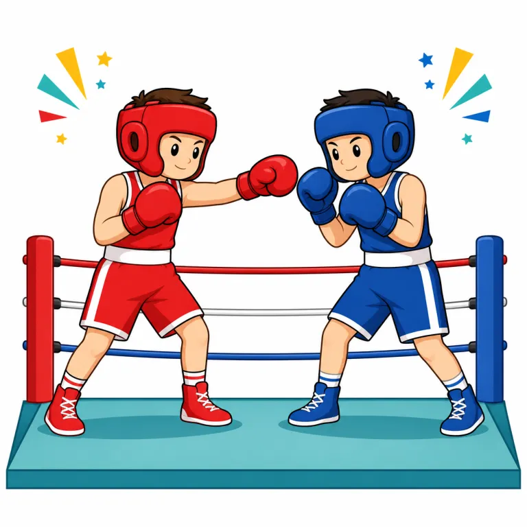 bout（試合・noun）の覚え方イラスト