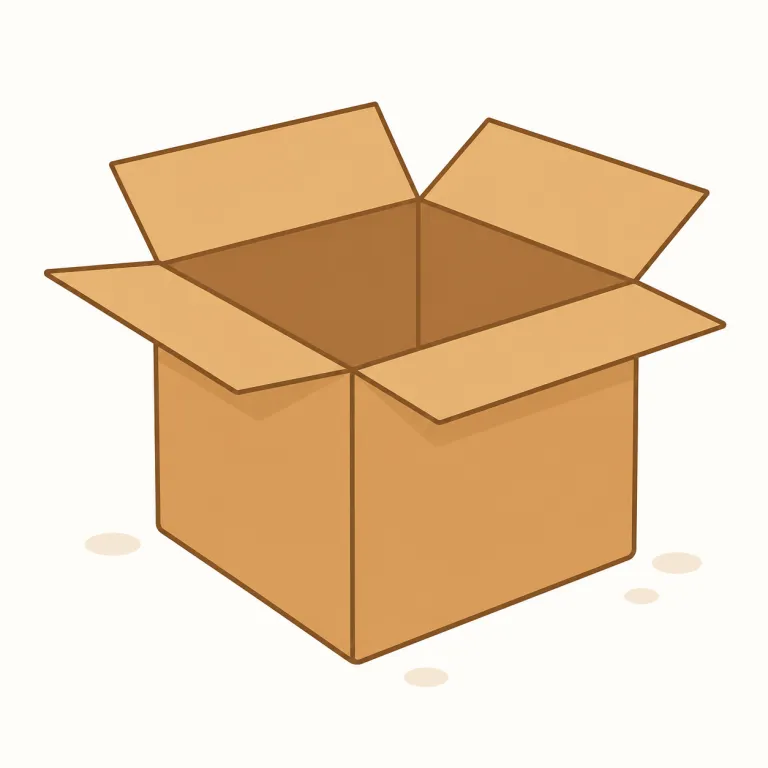 box（箱・名詞）の覚え方イラスト — この語は、物流や収納の文脈で「箱という単位」を見ると定着します