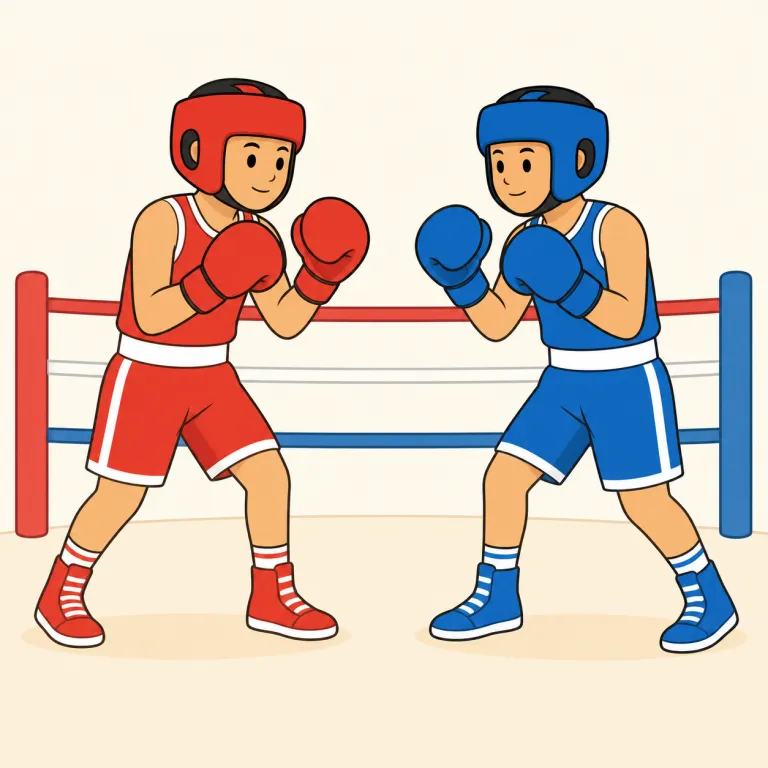 boxing（ボクシング・名詞）の覚え方イラスト