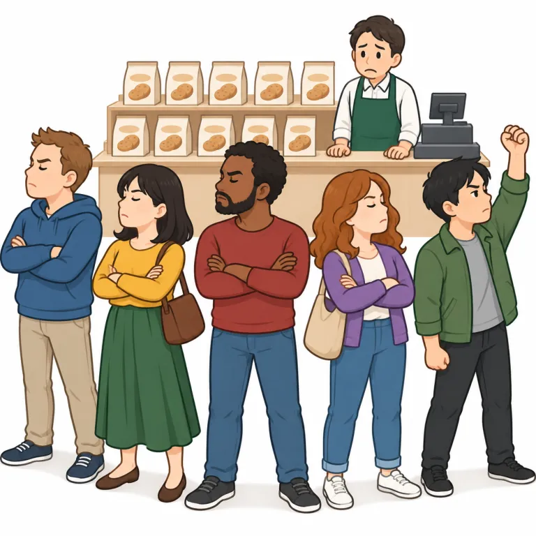 boycott（ボイコット・noun）の覚え方イラスト