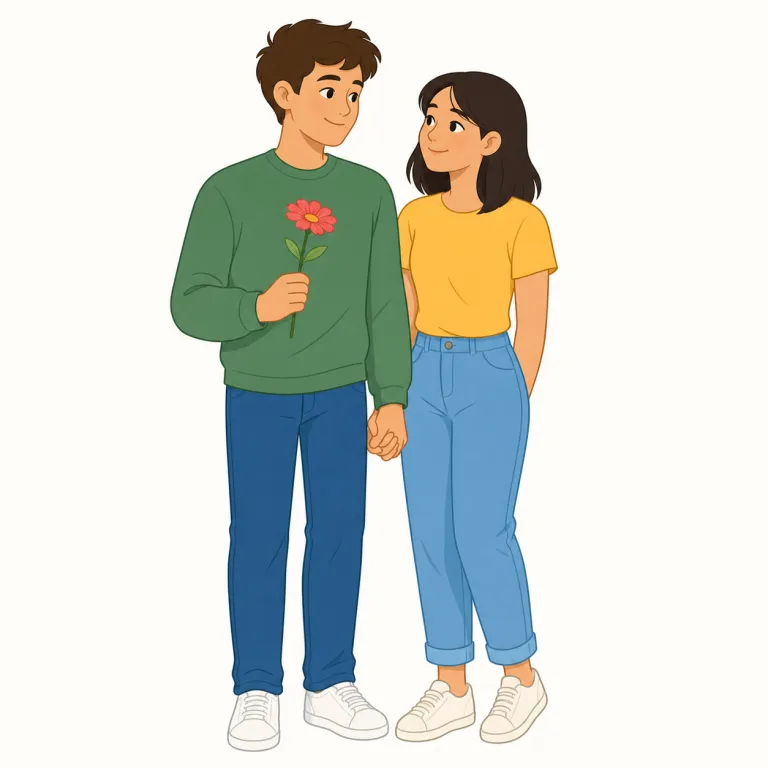 boyfriend（彼氏・名詞）の覚え方イラスト — boy + friend の複合語なので、まずは friend を土台にして「ただの友達ではなく、恋愛関係の male partner を表す語」と覚えると定着しやすいです