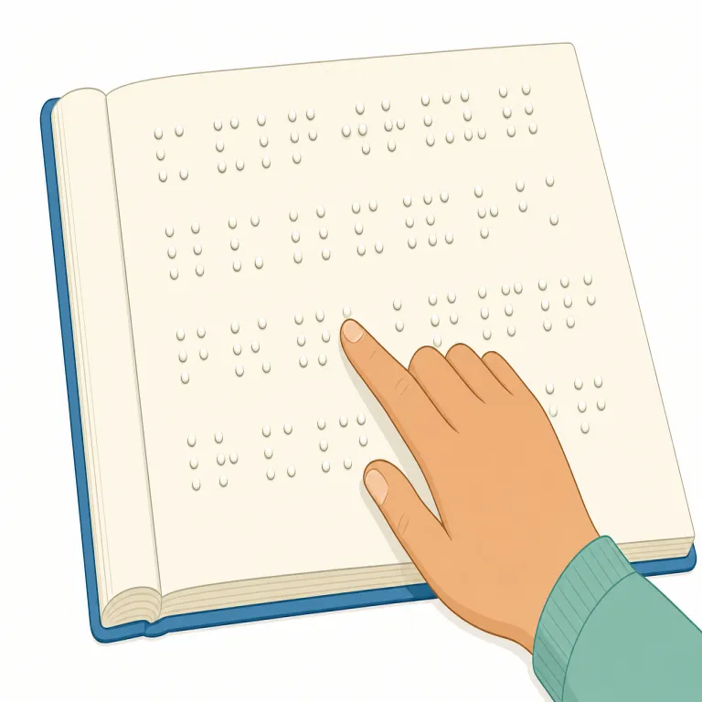 braille（点字・名詞）の覚え方イラスト — 点が並んだ文字の体系と考えると覚えやすい