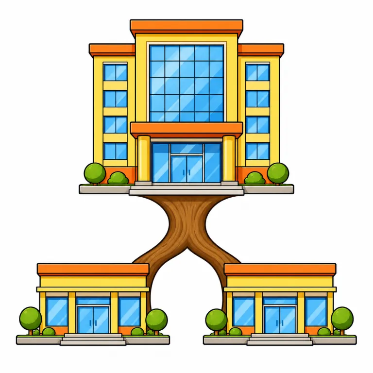 branch（支店・noun）の覚え方イラスト