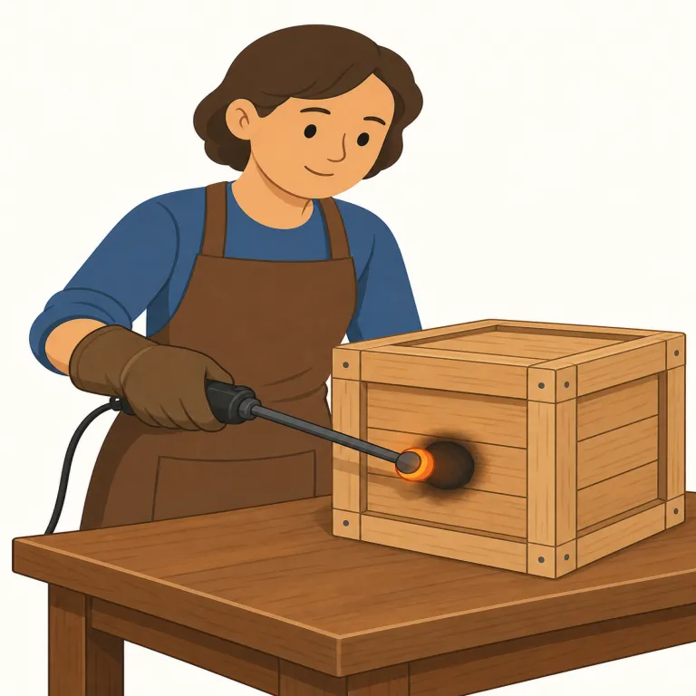 brander（焼印を押す者・名詞）の覚え方イラスト — brand をすでに「ブランド」の語として知っていれば、brander はそこに -er「〜する人」が付いた形だと押さえると覚えやすいです