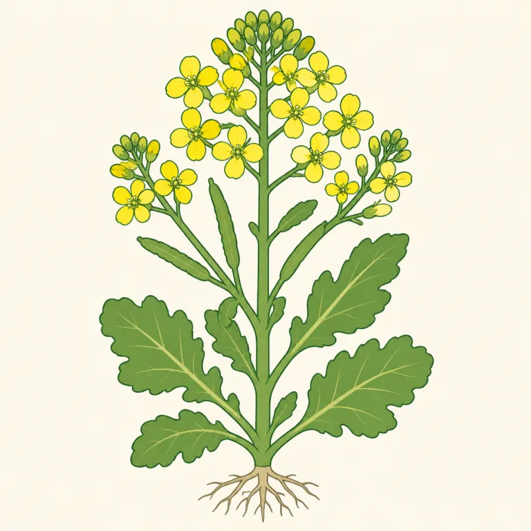 brassica（アブラナ属の植物・noun）の覚え方イラスト