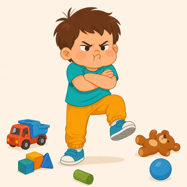 brat（ガキ・名詞）の覚え方イラスト — brat は単なる child ではなく、わがままで行儀の悪い子を非難して「ガキ」と呼ぶ語