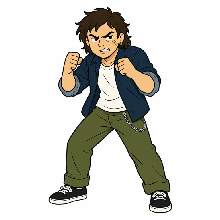 brawler（喧嘩屋・noun）の覚え方イラスト