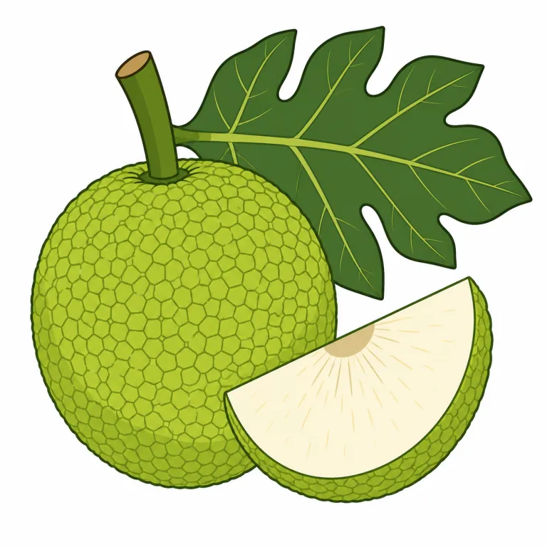 breadfruit（パンノキ（果物）・noun）の覚え方イラスト