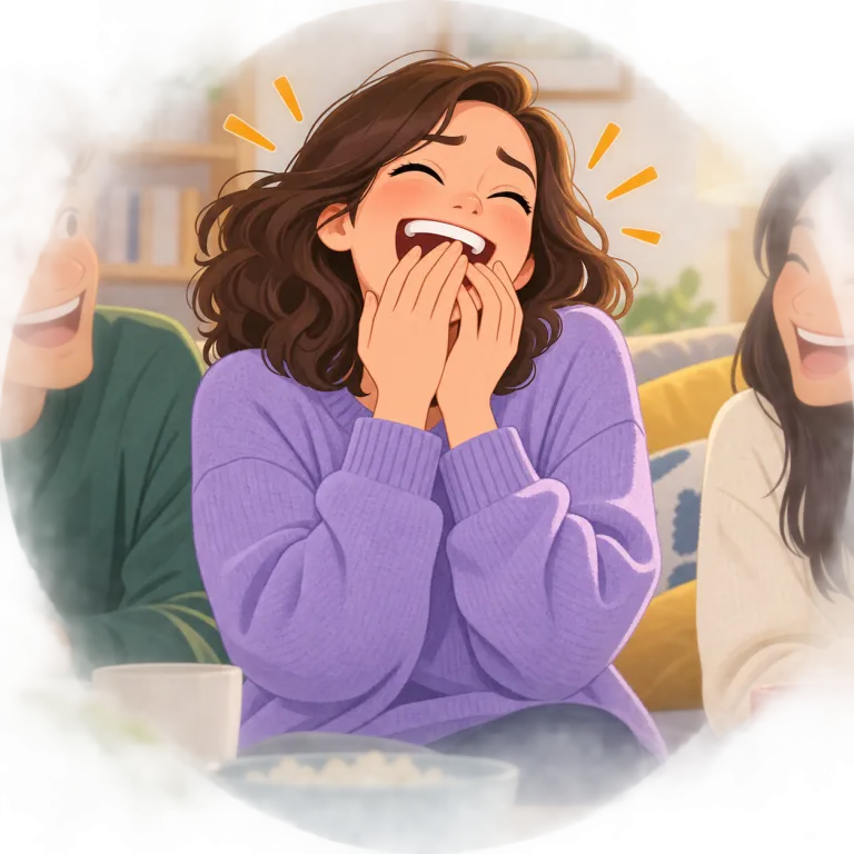 break into（急に〜しだす・phrasal_verb）の覚え方イラスト