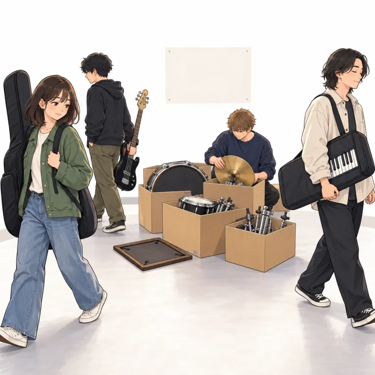 break up（解散する・phrasal_verb）の覚え方イラスト