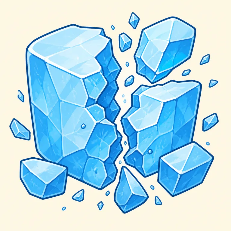 break up（砕ける・phrasal_verb）の覚え方イラスト