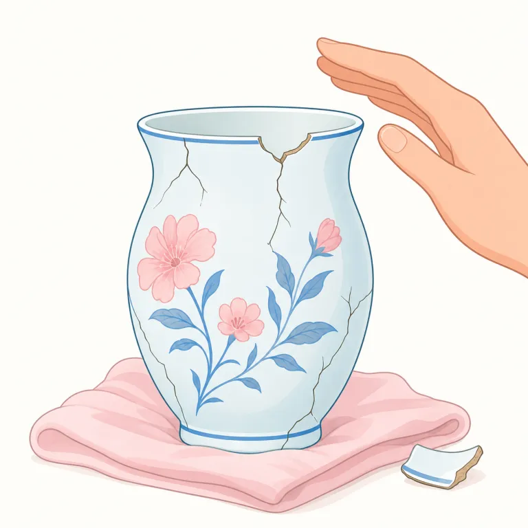 breakable（壊れやすい・形容詞）の覚え方イラスト — break が「壊す・割る」だと分かれば、breakable はそのまま「壊れる側・壊せてしまうもの」と捉えやすいです