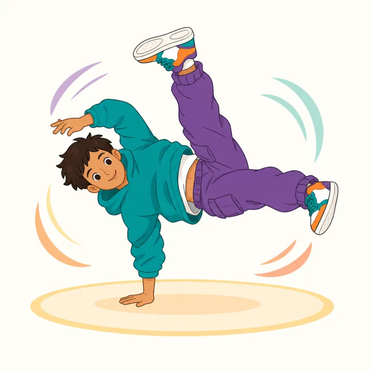 breakdance（ブレイクダンス・名詞）の覚え方イラスト — まず dance が核
