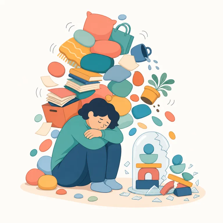 breakdown（精神的衰弱・noun）の覚え方イラスト