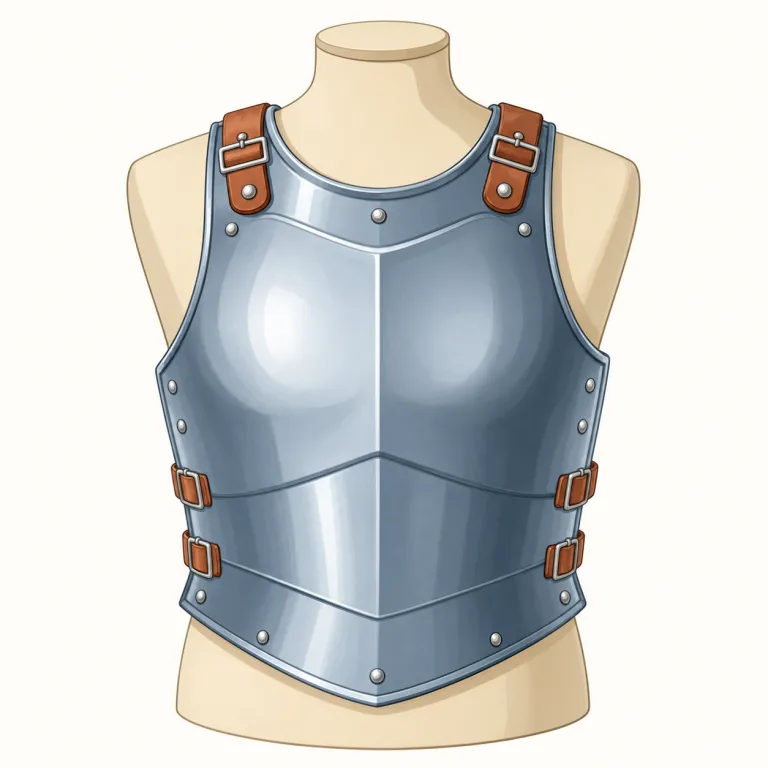 breastplate（胸当て・名詞）の覚え方イラスト — breast + plate で覚えるのが最短です