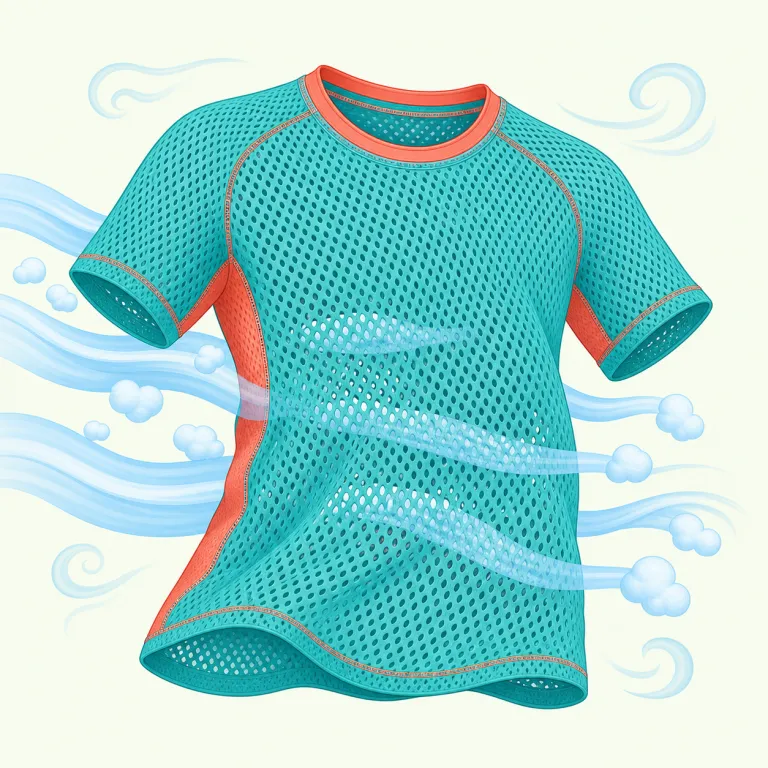breathable（通気性のある・形容詞）の覚え方イラスト — breathe（息をする）が見えれば、「息・空気が通る感じ」をまず思い出すと定着しやすいです