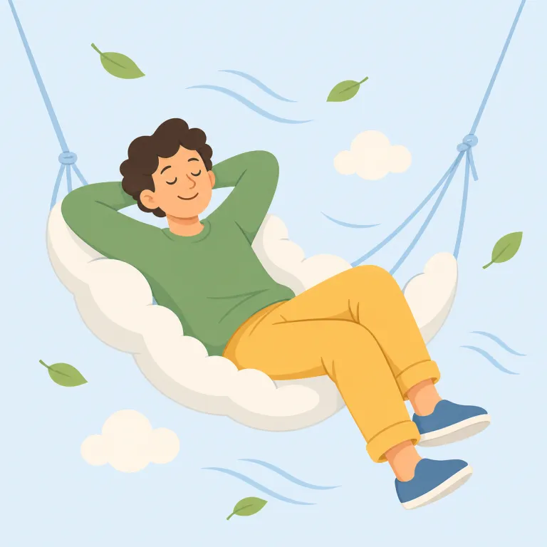 breezy（気楽な・adjective）の覚え方イラスト