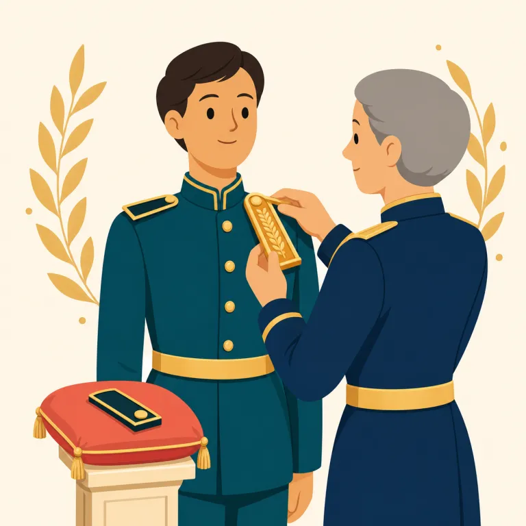 brevet（名誉昇進・名詞）の覚え方イラスト — brevet は単独で覚えるより、promotion・rank・honorary とセットにすると残りやすい語です