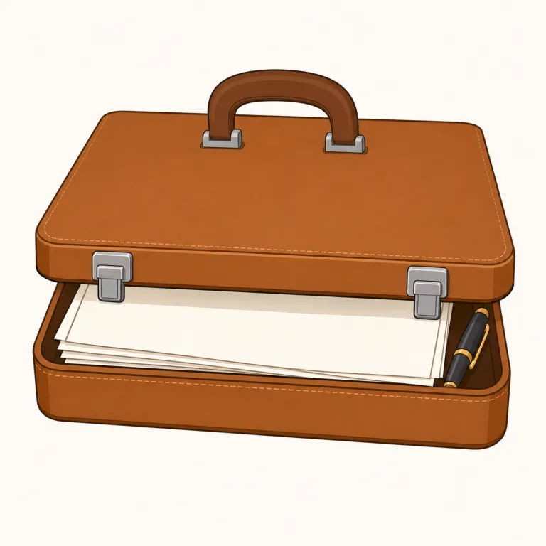 briefcaseの覚え方イラスト
