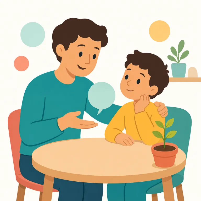 bring up（（話題などを）持ち出す、（子どもを）育てる・句動詞）の覚え方イラスト — bring＋up を文字通り「上に持ってくる」と捉えると記憶しやすいです