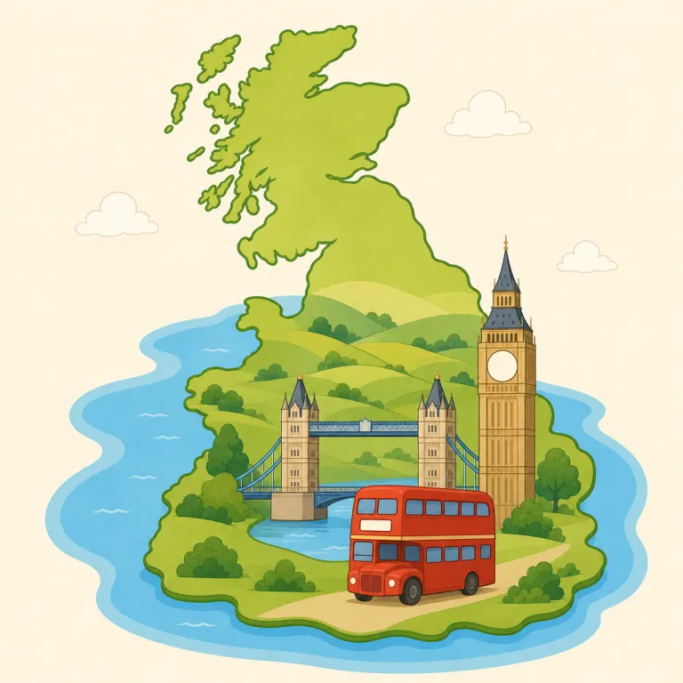 britain（イギリス・名詞）の覚え方イラスト — Britain は「ブリテン」と音をそのまま手がかりにして、ニュースや地図で出る「イギリス」を指す語として覚えると入りやすいです