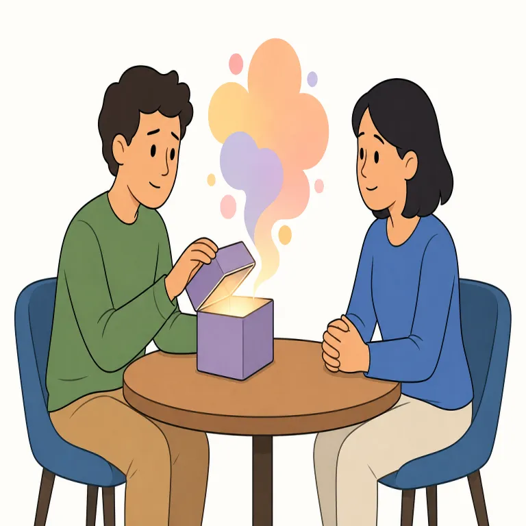 broach（切り出す・動詞）の覚え方イラスト — まず簡単な言い換えで固めると覚えやすいです