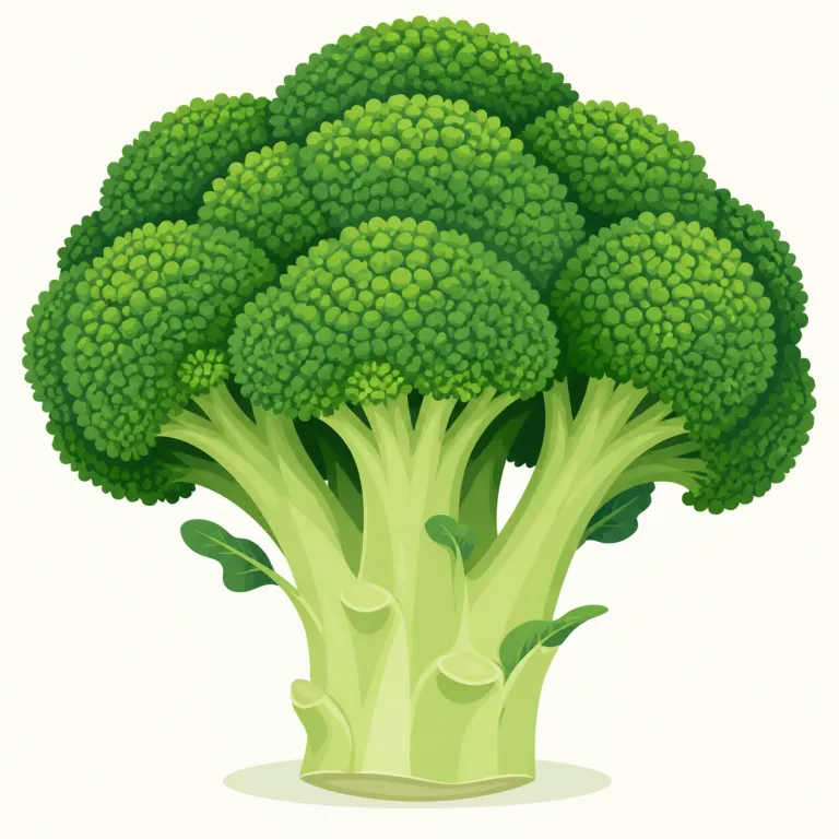 broccoli（ブロッコリー・名詞）の覚え方イラスト