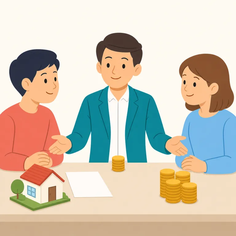brokerage（仲介業、仲介手数料・noun）の覚え方イラスト