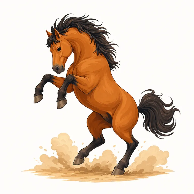 bronc（荒馬・名詞）の覚え方イラスト — bronc は bronco のくだけた形としてセットで覚えるのが近道です