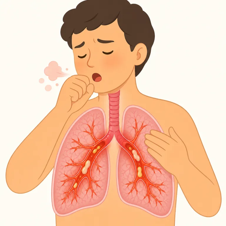 bronchitisの覚え方イラスト
