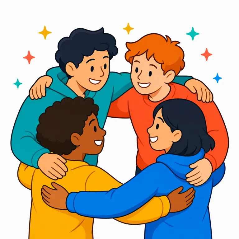 brotherhood（仲間意識・noun）の覚え方イラスト