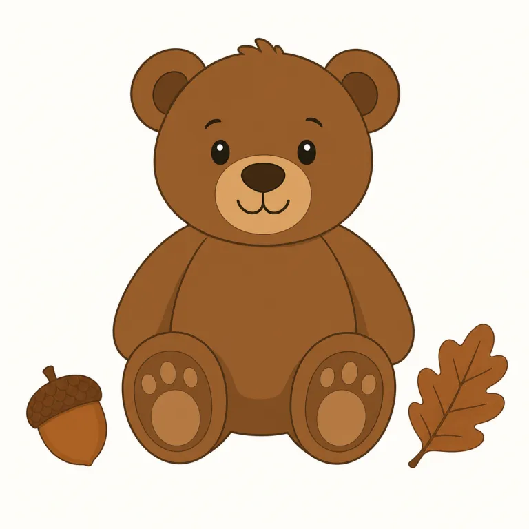 brown（茶色の・形容詞）の覚え方イラスト — brown は brown hair / brown eyes / brown shoes のように、人や物の「落ち着いた茶系」を言う基本色として覚えると残りやすいです