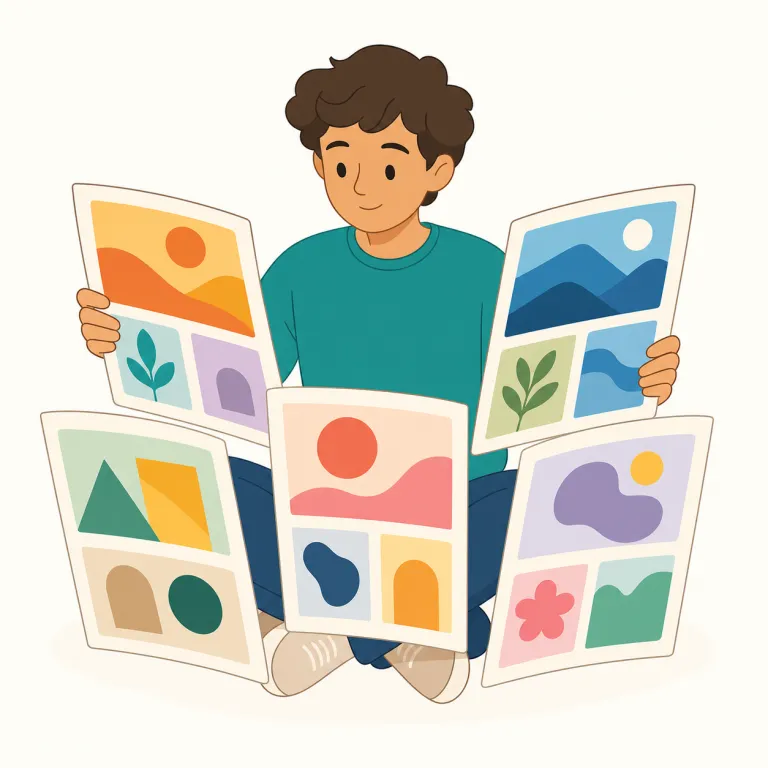 browsing（閲覧・名詞）の覚え方イラスト — browsing は browser「ブラウザ」と結びつけると、ウェブサイトや商品一覧、カタログなどを気軽に見て回る「閲覧」として覚えやすいです