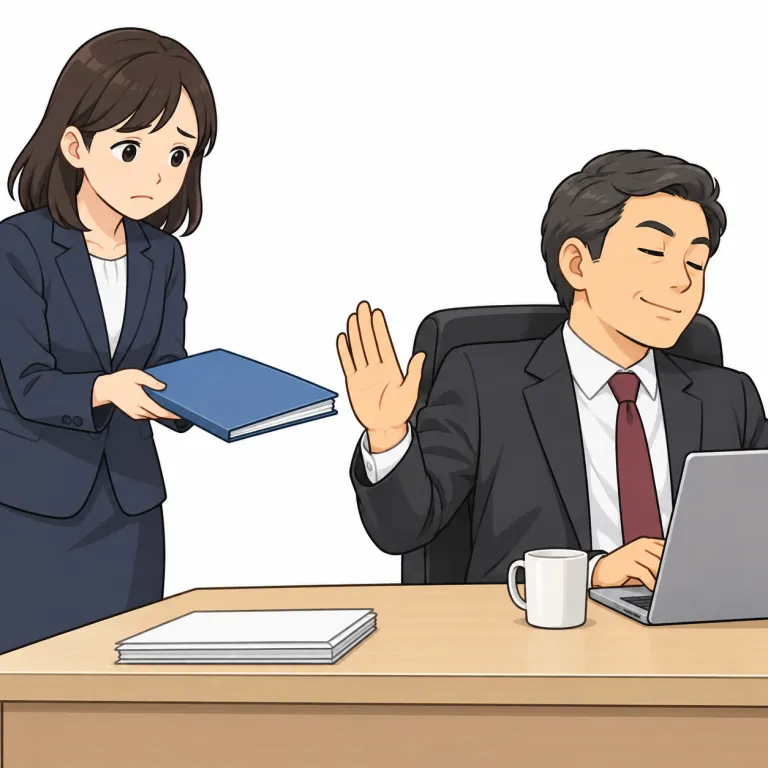brush off（そっけなく断る・phrasal_verb）の覚え方イラスト