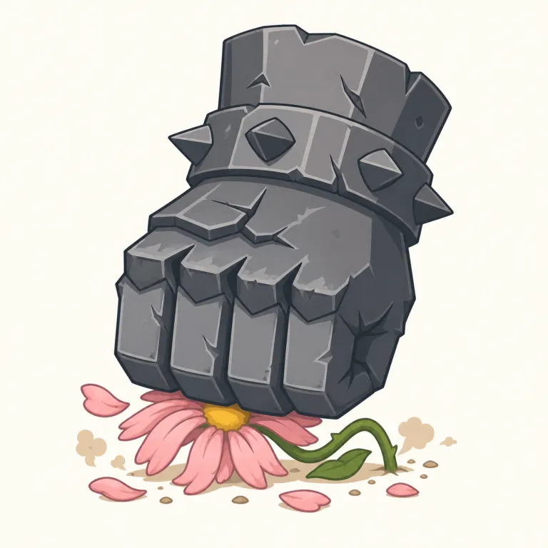 brutal（残忍な・形容詞）の覚え方イラスト — brutal の「残忍な」は、brute「粗暴な人、獣のような存在」から連想すると覚えやすい意味です