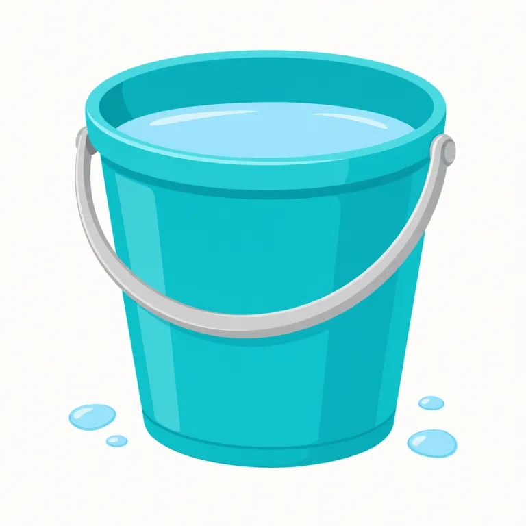 bucket（バケツ・名詞）の覚え方イラスト