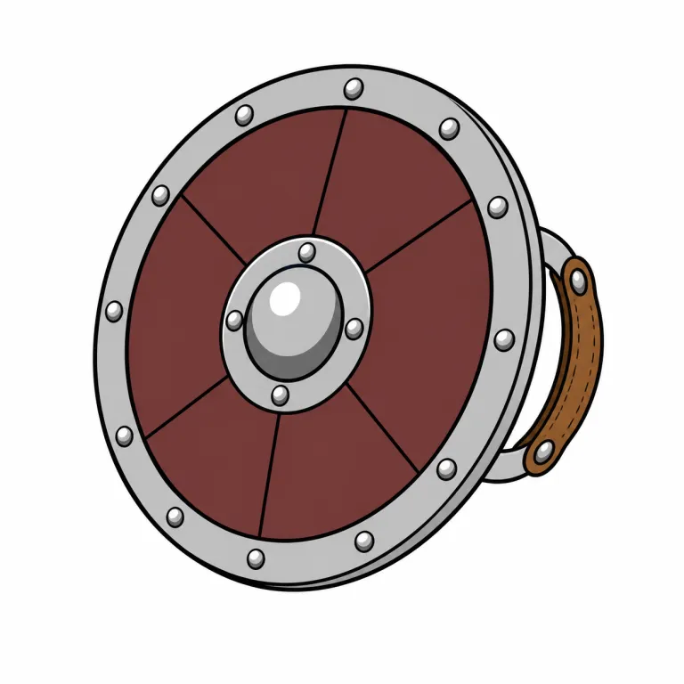 buckler（丸盾・noun）の覚え方イラスト