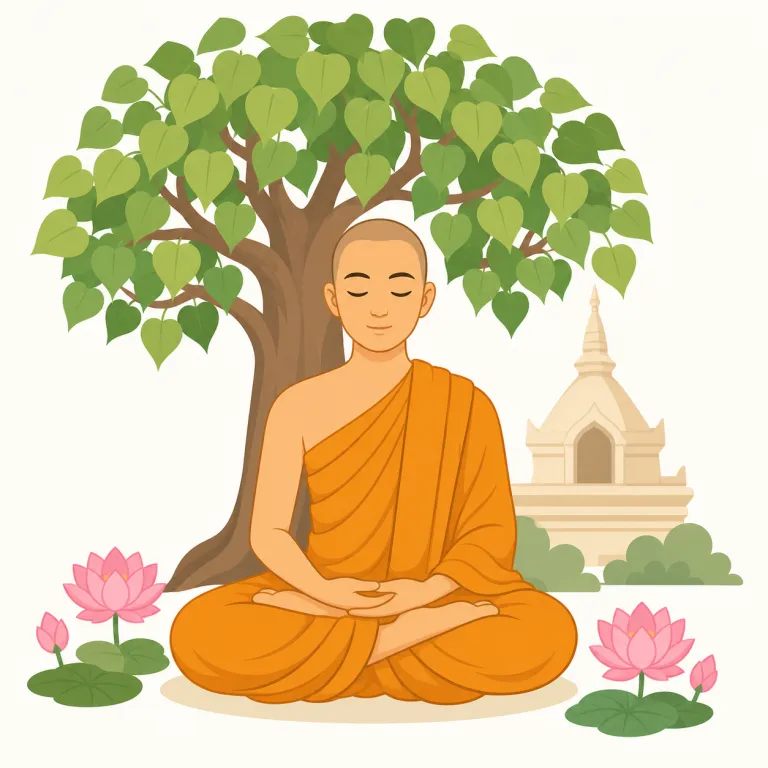 buddhism（仏教・名詞）の覚え方イラスト — 宗教名は「固有名＋-ism」でまとめて覚えると定着しやすいです