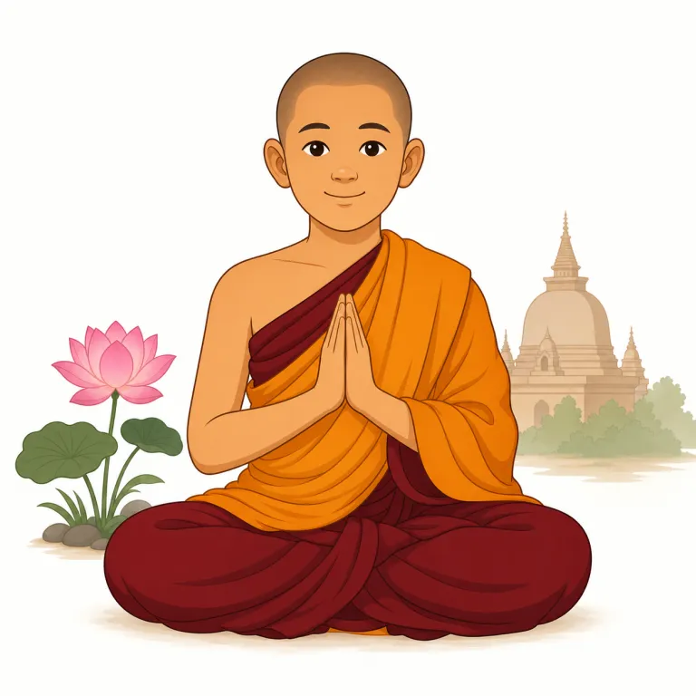 Buddhist（仏教徒・名詞）の覚え方イラスト — 名詞の Buddhist は「Buddha の教えに属する人」と考えると整理しやすいです