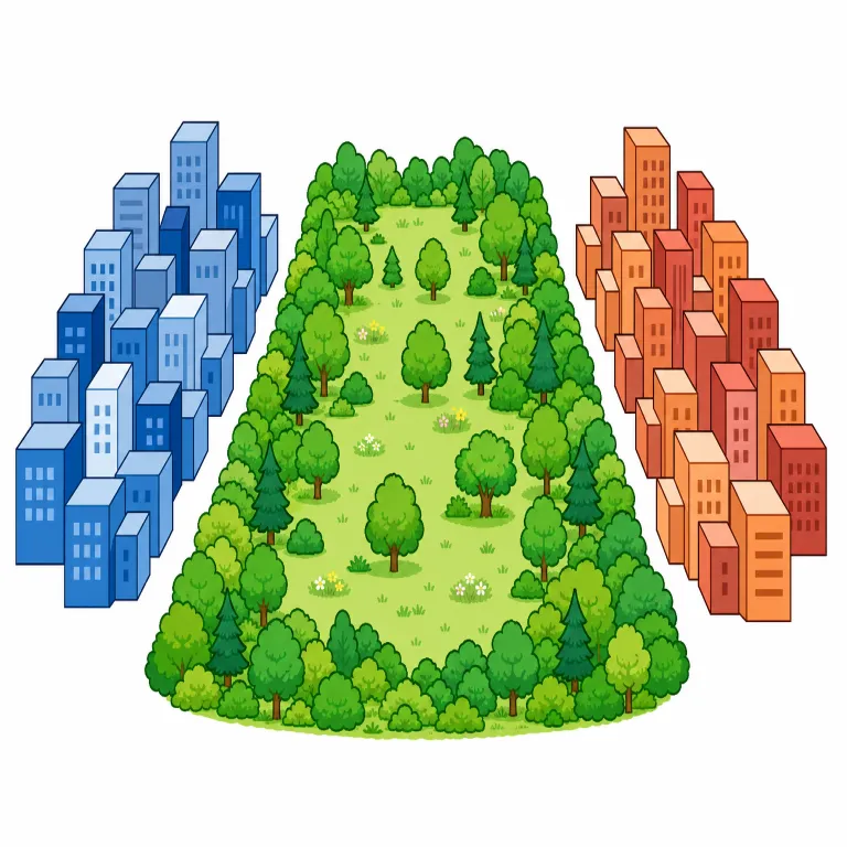 buffer（緩衝地帯・noun）の覚え方イラスト