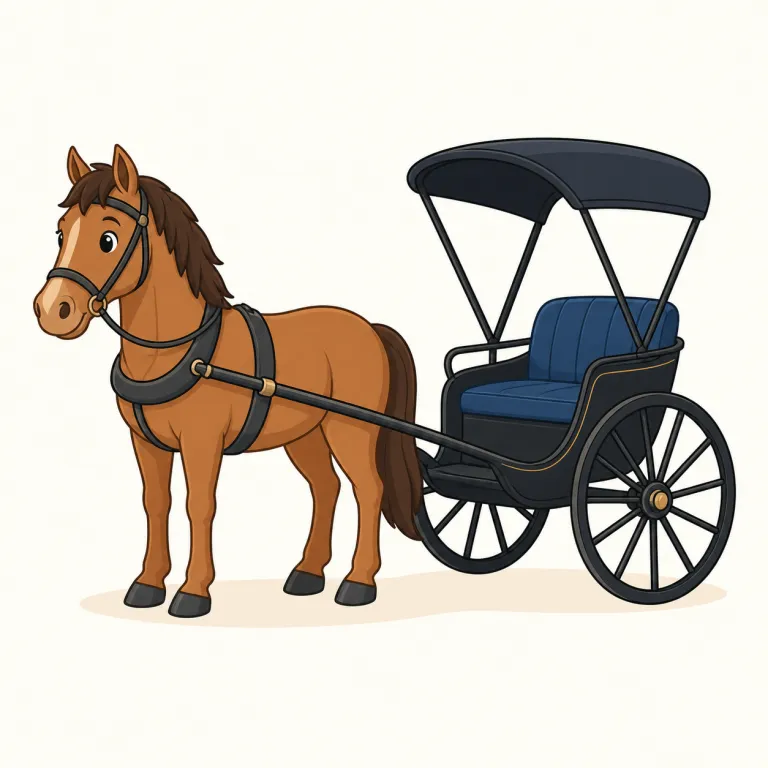 buggy（小型の馬車、二輪馬車・noun）の覚え方イラスト