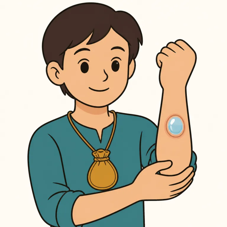 bulla（護符・水疱・noun）の覚え方イラスト