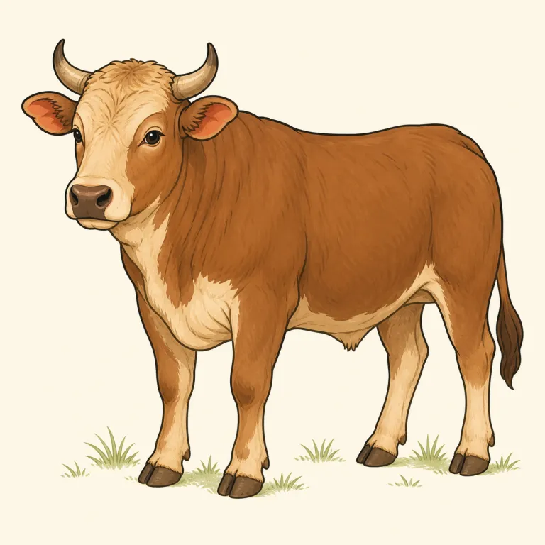 bullock（去勢牛・名詞）の覚え方イラスト — まず bull「雄牛」を土台に置くと覚えやすいです