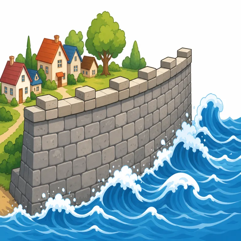 bulwark（防壁・noun）の覚え方イラスト