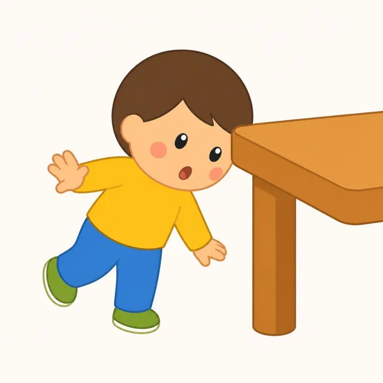 bump（衝突 / こぶ・名詞）の覚え方イラスト — 名詞の bump は「ガタンという小衝撃」と「そこにある小さな出っ張り」をまとめて捉えると定着します