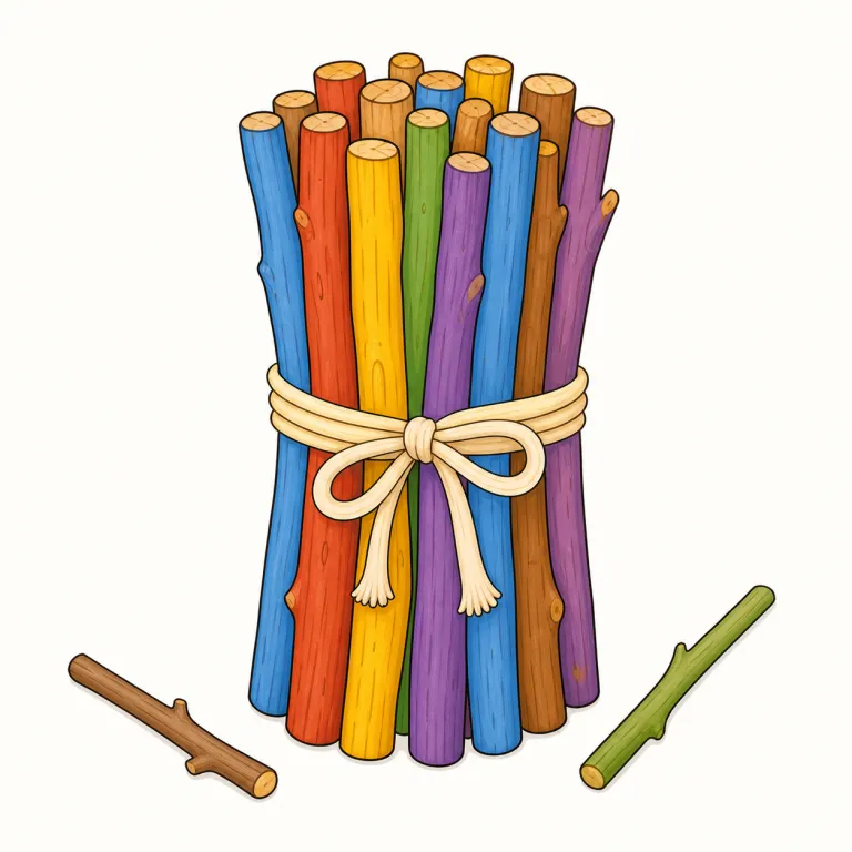 bundle（束、一包み・名詞）の覚え方イラスト — bind を知っていると覚えやすく、発想は「ばらばらの物を結んで一つにする」