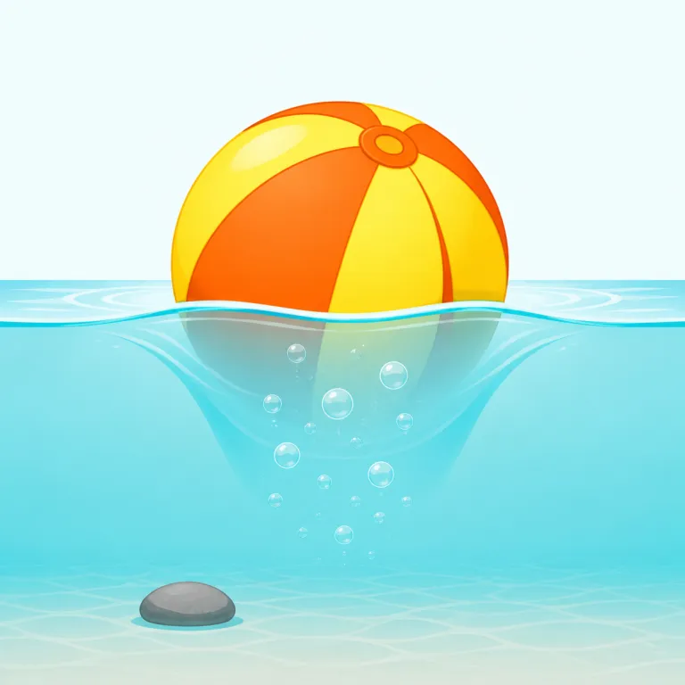 buoyancy（浮力・名詞）の覚え方イラスト — まず形でつなげて覚えると残りやすいです